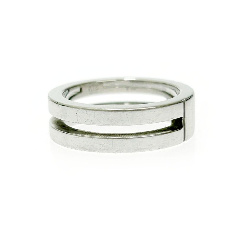 Gucci Silver Logo Double Line Ring 5.6 g 925 Engraved — view 3