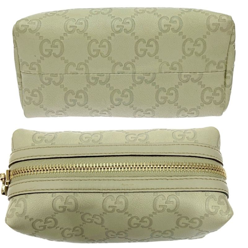 Gucci 153228-2888 Guccissima Leather Pouch Beige — view 7