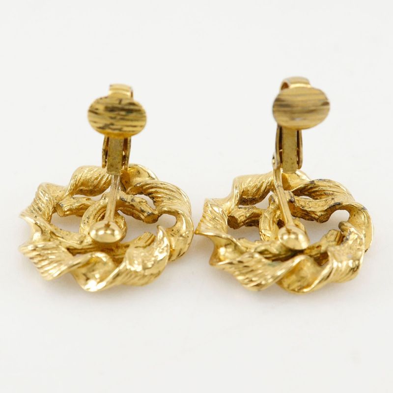 Chanel Round Coco Mark Vintage Gold Plated 2239 9.7 g Earrings — view 5