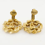 Chanel Round Coco Mark Vintage Gold Plated 2239 9.7 g Earrings — view 5