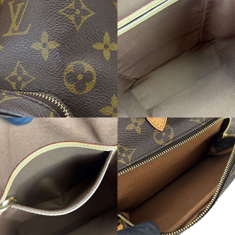 Louis Vuitton Rucksack Backpack Montsouris MM Monogram Gold Hardware — view 8