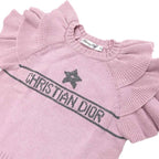 Dior Short Sleeve Knit Ruffles 36 Sizes Pink 344 S13 Bm003 Cashmere — view 4
