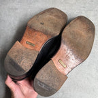 Gucci Horsebit Loafer Square Toe Black Gold Hardware 41 E — view 8