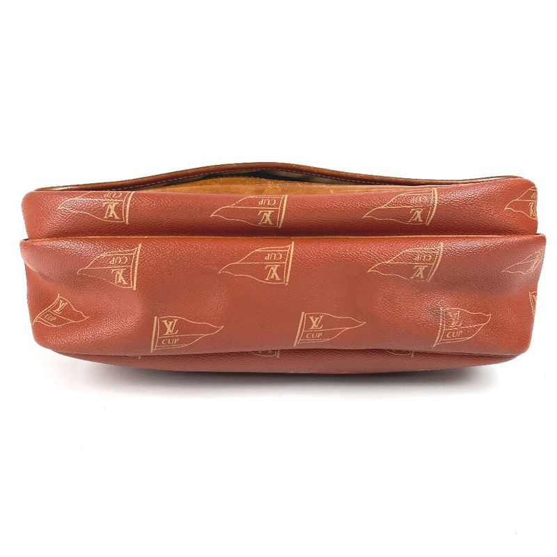 Louis Vuitton Shoulder Bag Calvi Canvas Avogany Orange — view 5
