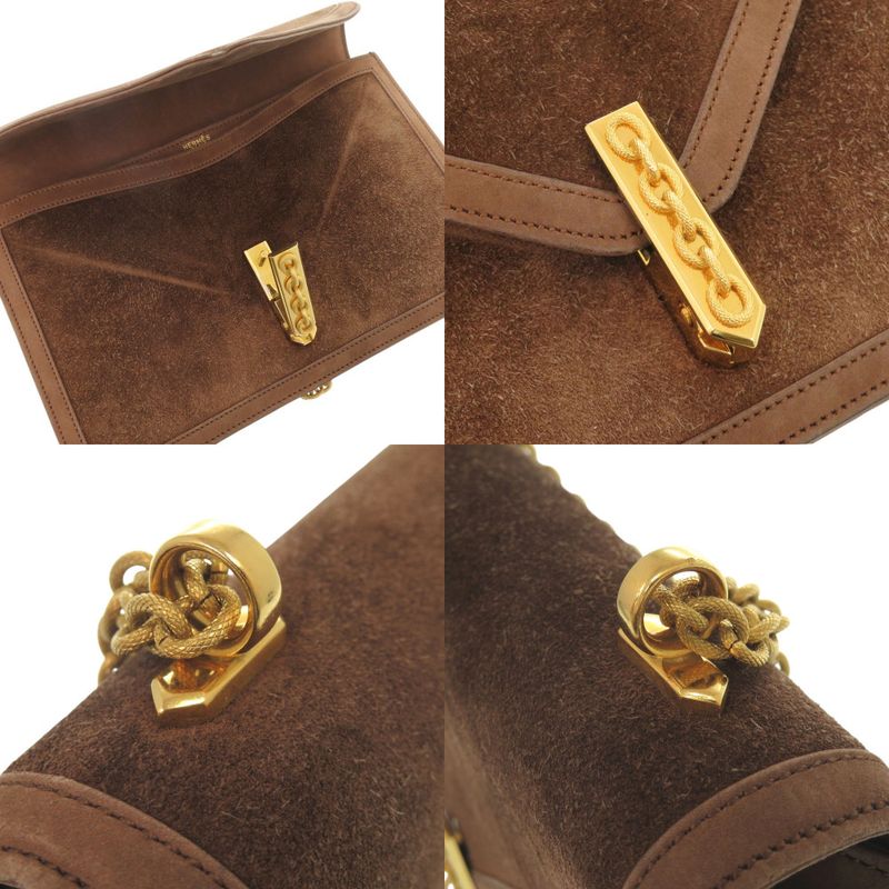 Hermes Alcazar Dobris Brown Stamped 0 E Shoulder Bag 0156 — view 8