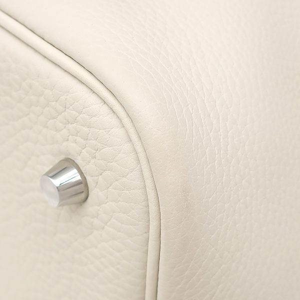 Hermes Handbag Picotin Lock MM Taurillon Clemence Cles Silver Hardware Off — view 6