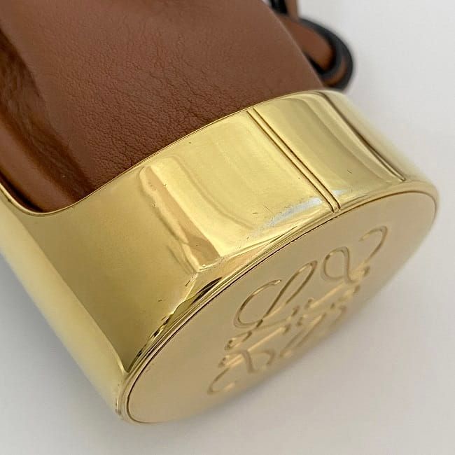 Loewe Necklace Balloon Bag Brown Gold — view 7