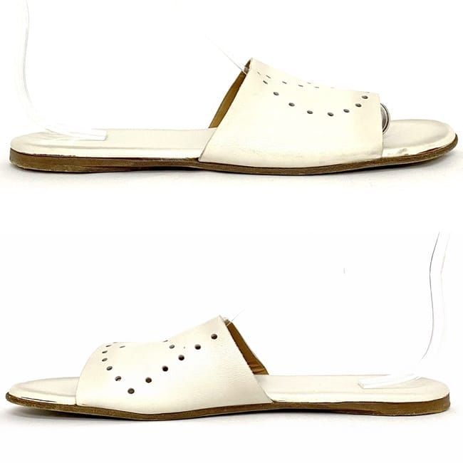 Hermes Sandals White Evelyne 40 Leather — view 4