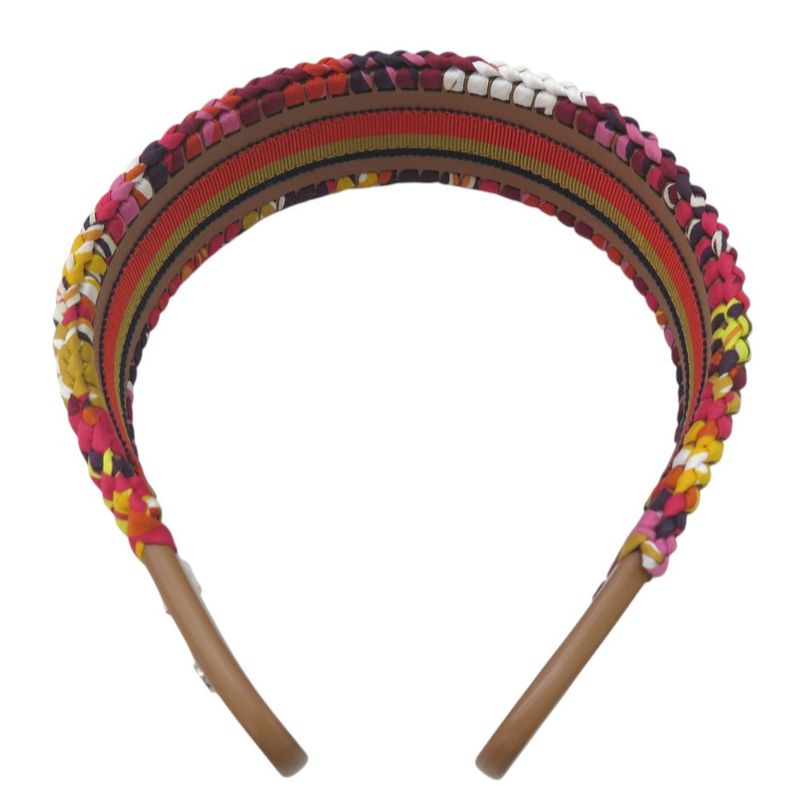 Hermes Fantaisie D'etriers Headband Grace Silk g Multicolor 0810 — view 3