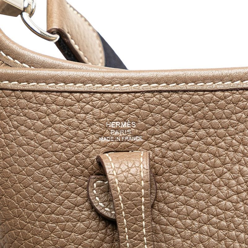 Hermes Evelyne TPM Amazon Etoile Glaze Silver Hardware Taurillon Clemence — view 7