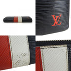 Louis Vuitton Long Wallet Zippy Epi Leather Black Red White — view 3