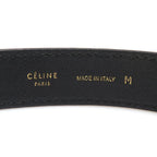 Celine Black Leather Gold-Tone Hardware Choker — view 9