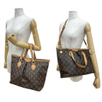 Louis Vuitton Palermo PM Monogram Leather 2-Way Handbag Mini Tote Bag
