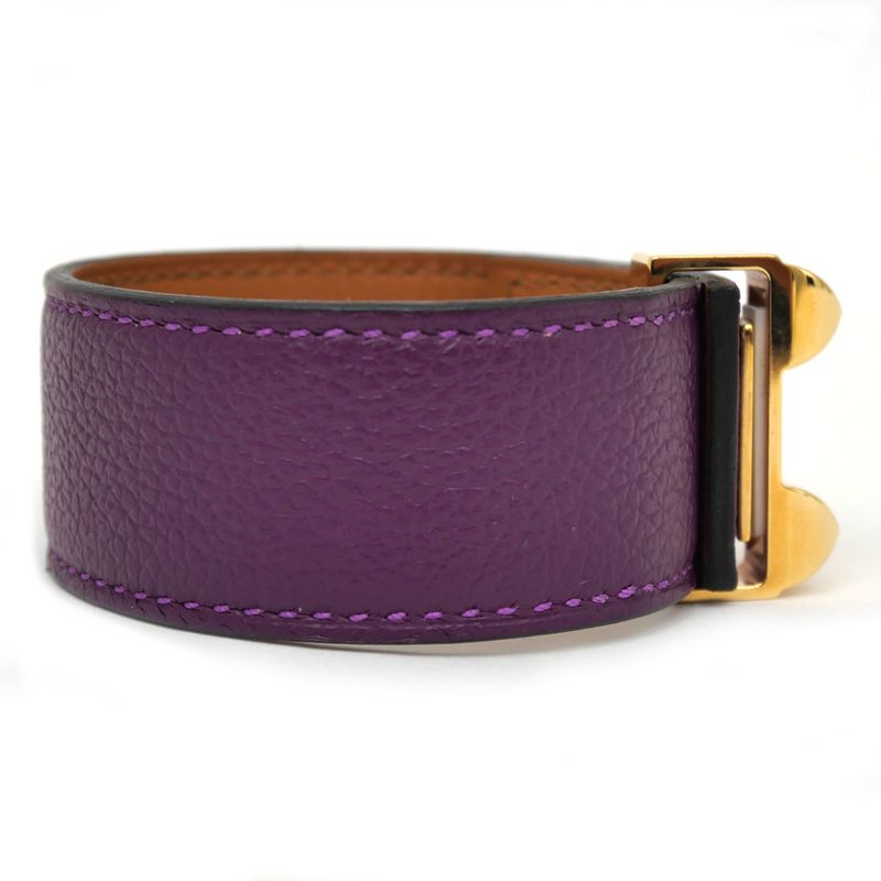 Hermes Collier De Chien 24 Bracelet Anemone Gold Hardware T2 eva Color — view 7