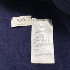 Fendi Knit Cap Fxq334 Arhd S M Lame Logo Navy — view 5