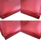 Gucci Heart Interlocking Leather Red Round Zipper Long Wallet 1346 — view 8