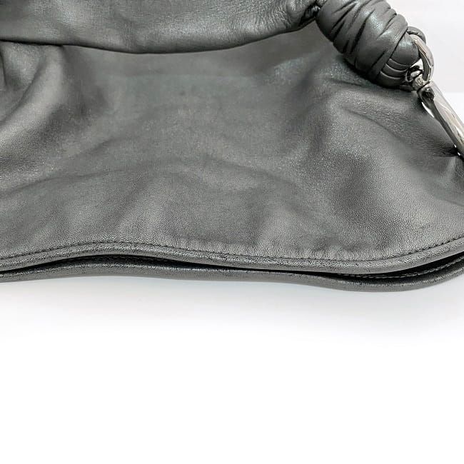 Loewe Tote Bag Metallic Gray Anagram Leather — view 7