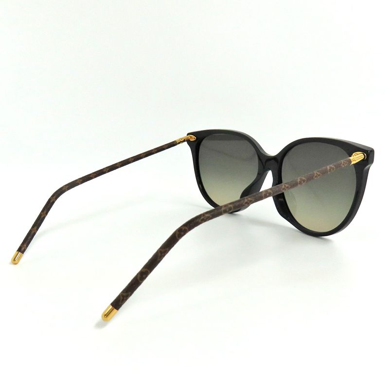 Louis Vuitton Sunglasses Fast Round Z1710 E Monogram Black — view 3