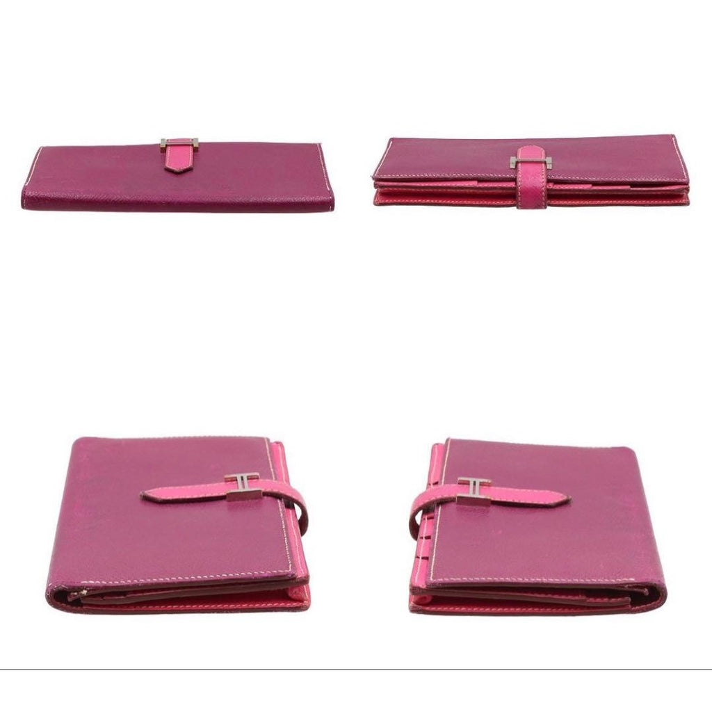 Hermes Leather Bearn Souffle Bifold Wallet — view 5