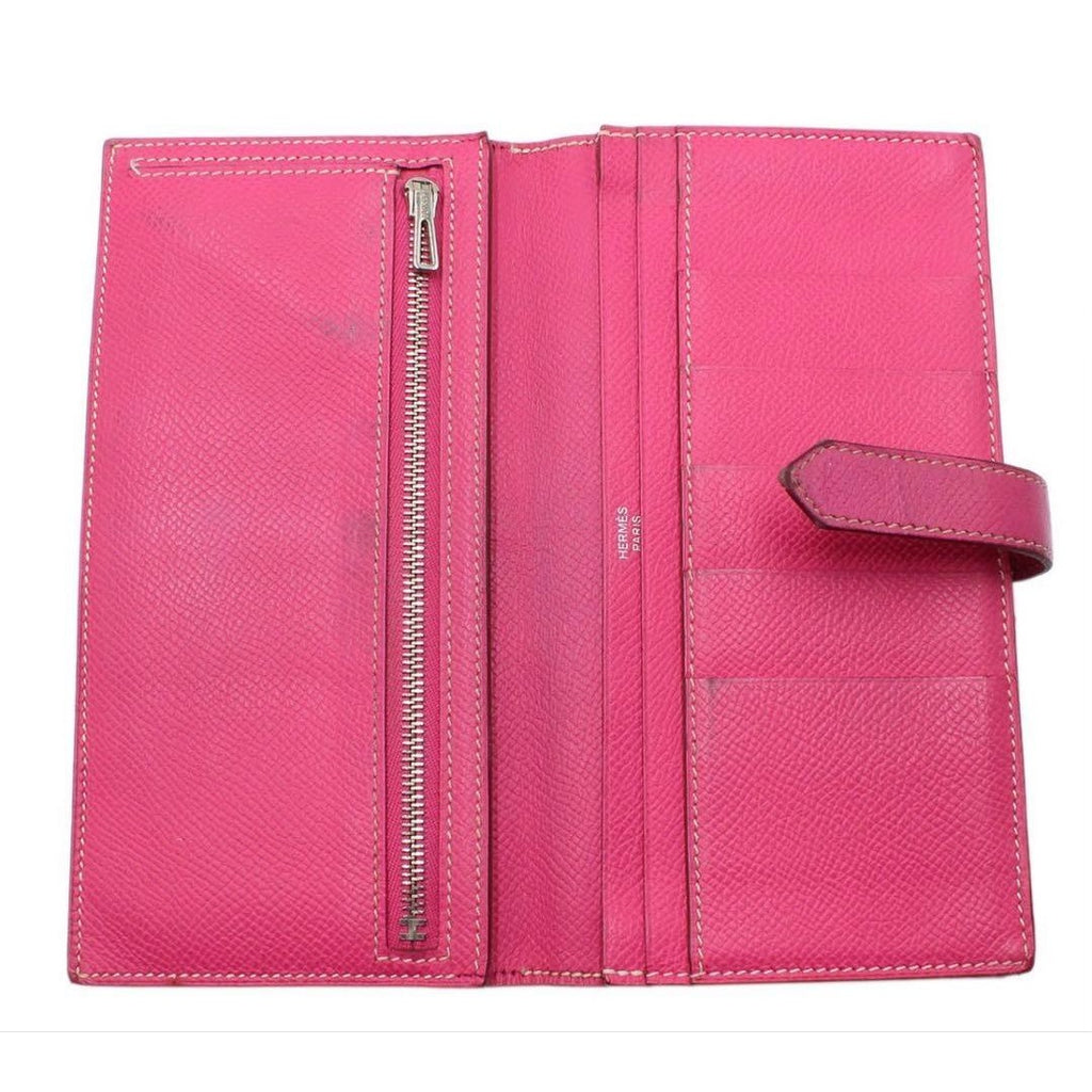 Hermes Leather Bearn Souffle Bifold Wallet — view 8
