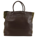Prada Logo Tote Brown