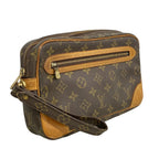 Louis Vuitton Clutch Monogram Marly Dragonne GM Brown — view 2