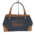 Gucci Craft Tote Logo Denim