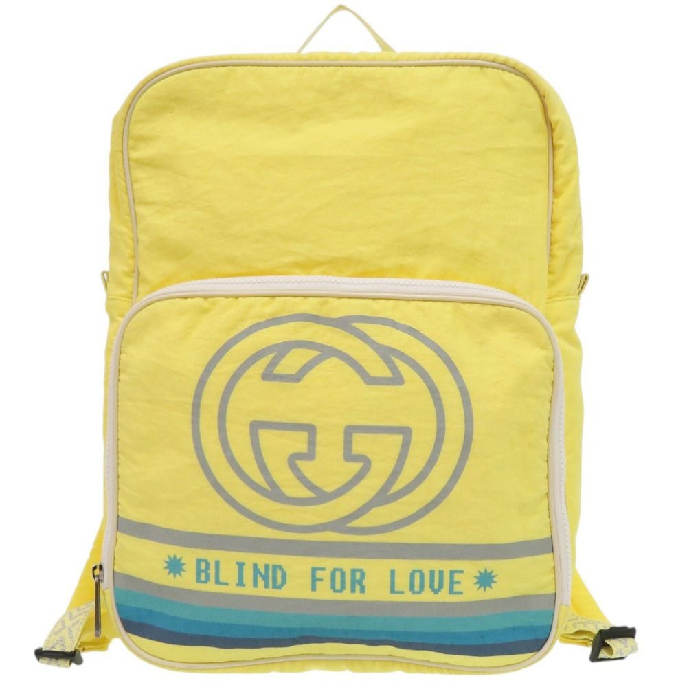 Gucci Interlocking Blind for Love Yellow Backpack
