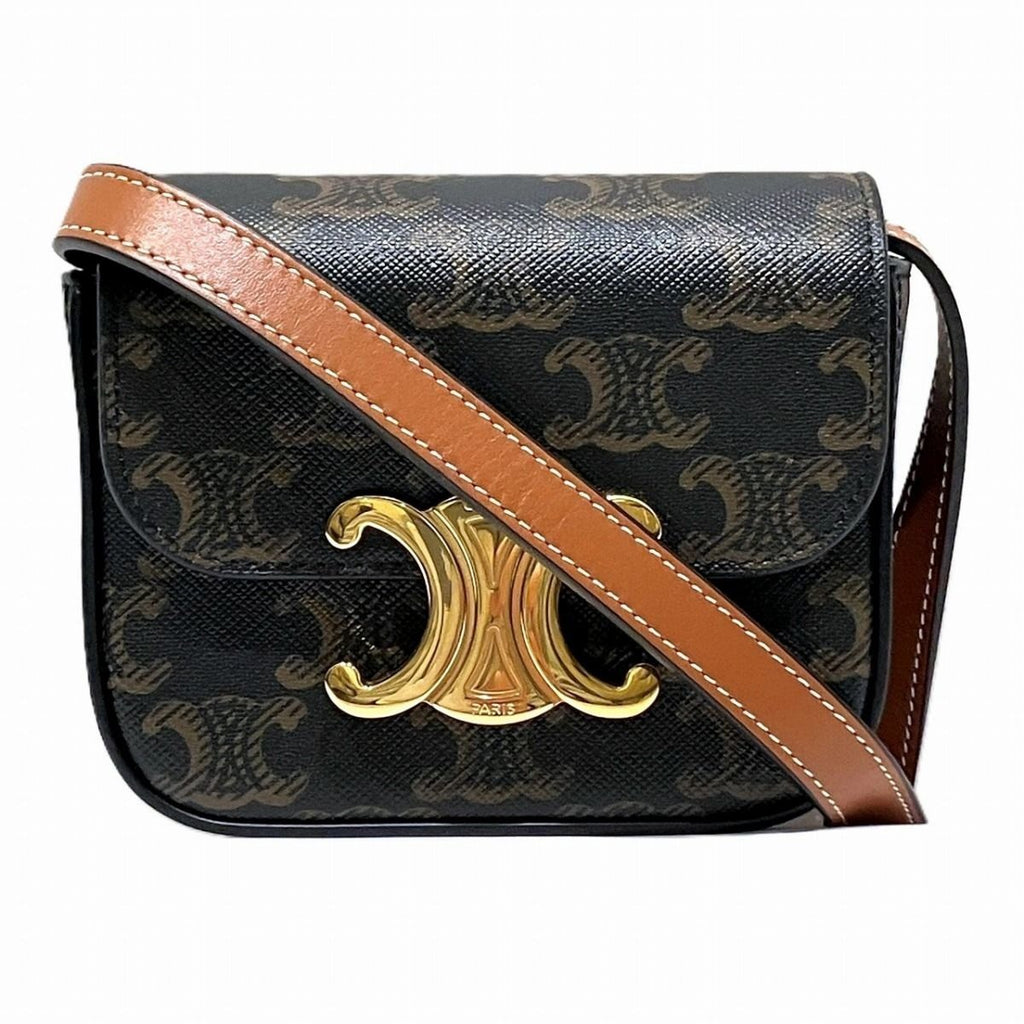 Celine Mini Claude Triomphe Shoulder Bag