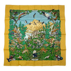 Hermes Carre 90 Sichuan Silk Scarf Yellow — view 2