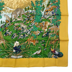 Hermes Carre 90 Sichuan Silk Scarf Yellow — view 6