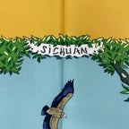Hermes Carre 90 Sichuan Silk Scarf Yellow — view 8