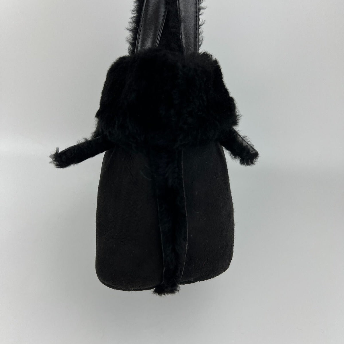Loewe Anagram Handbag Black Mouton Suede Vintage — view 5