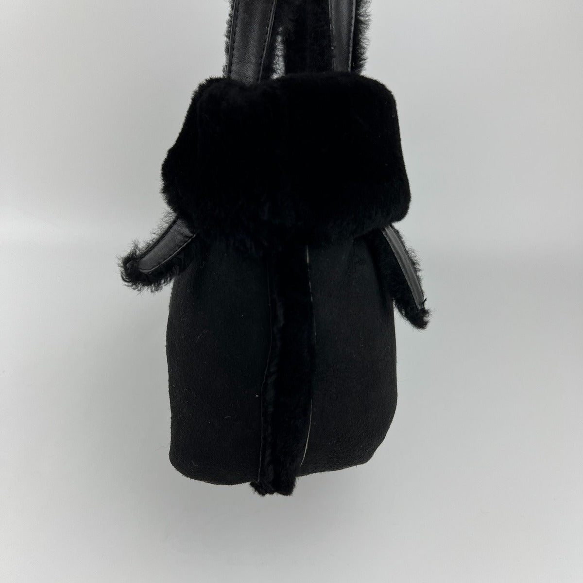 Loewe Anagram Handbag Black Mouton Suede Vintage — view 6
