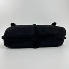 Loewe Anagram Handbag Black Mouton Suede Vintage — view 7
