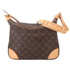 Louis Vuitton Monogram Shoulder Bag Brown Gold Boulogne