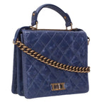 Chanel 2.55 Top Handle Vintage Calfskin Chain Shoulder Bag