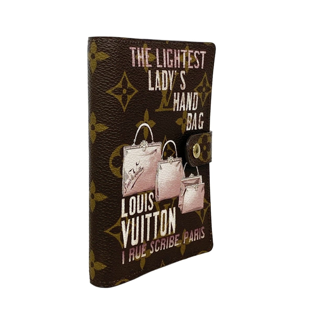 Louis Vuitton Notebook Cover Monogram Afish Agenda PM Brown — view 2