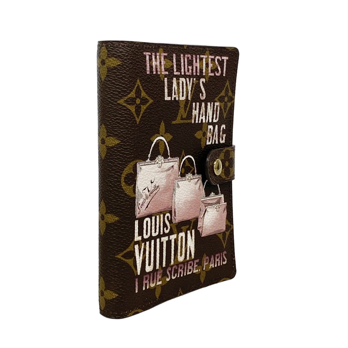 Louis Vuitton Notebook Cover Monogram Afish Agenda PM Brown — view 2