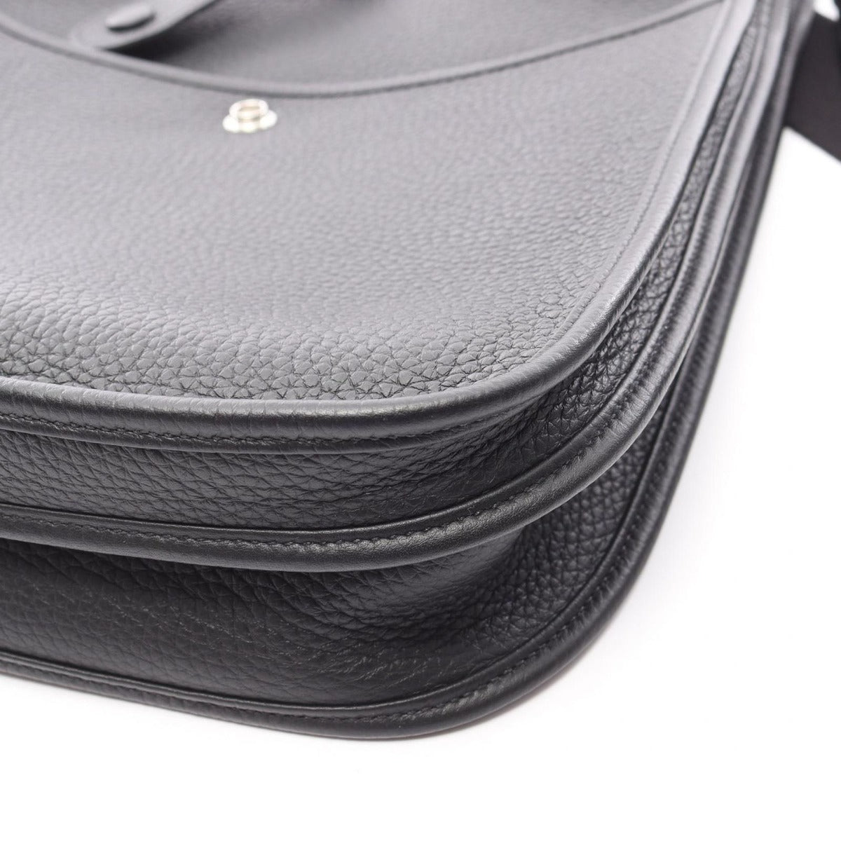 Hermes Shoulder Bag Evelyne 3 Trois PM Black Leather — view 6
