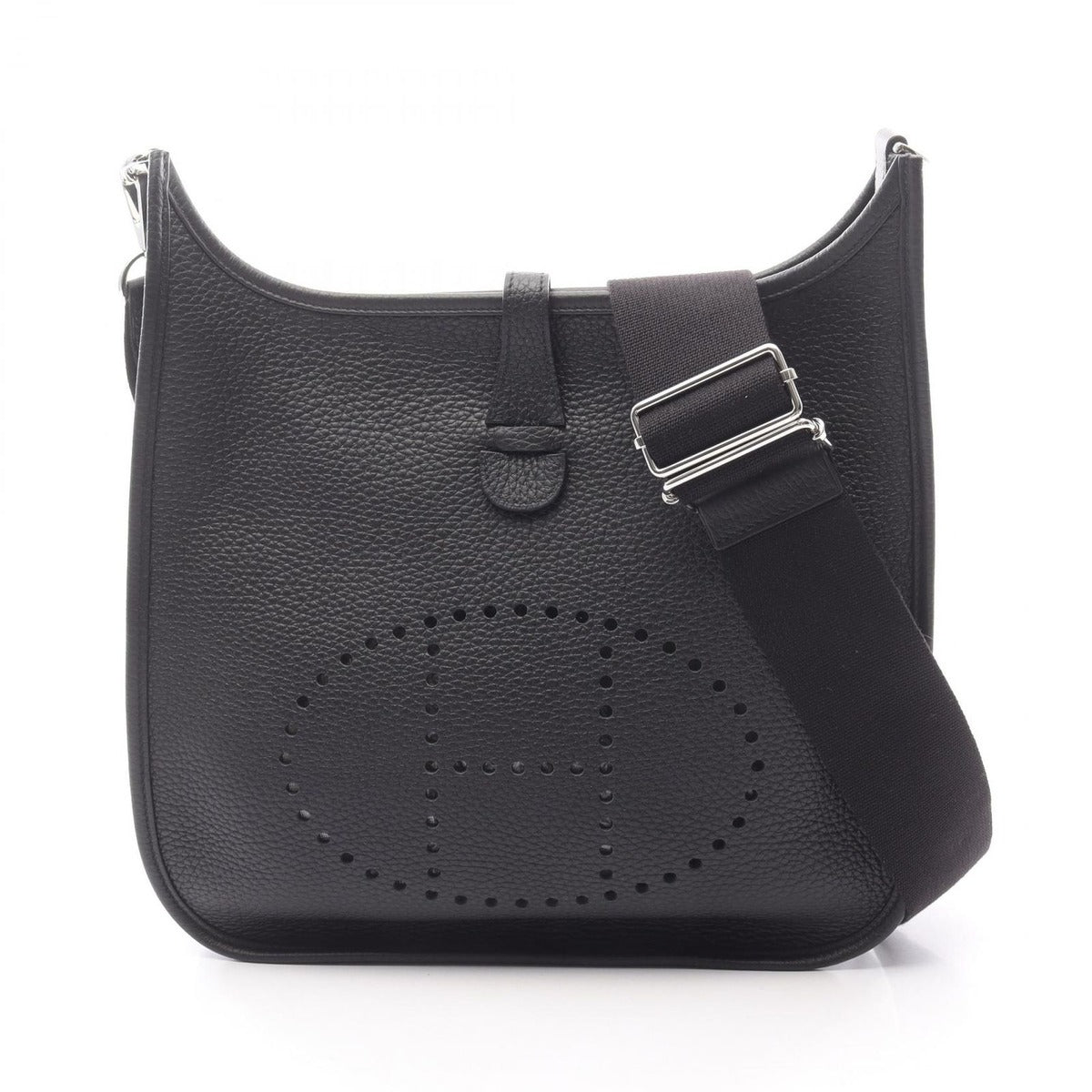 Hermes Shoulder Bag Evelyne 3 Trois PM Black Leather