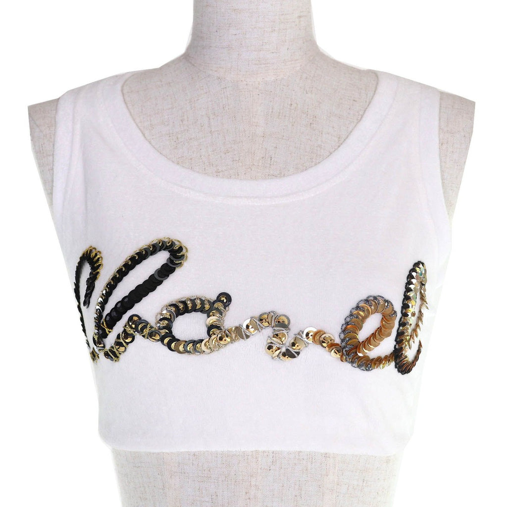 Chanel Cotton Logo Sequin Pile — view 2