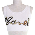 Chanel Cotton Logo Sequin Pile — view 2