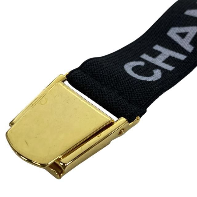 Chanel Armband Clip Accessory Small Logo Rubber GP Black — view 4