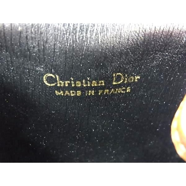 Christian Dior And Leather Coin Case Purse Black Fk7613 — view 4