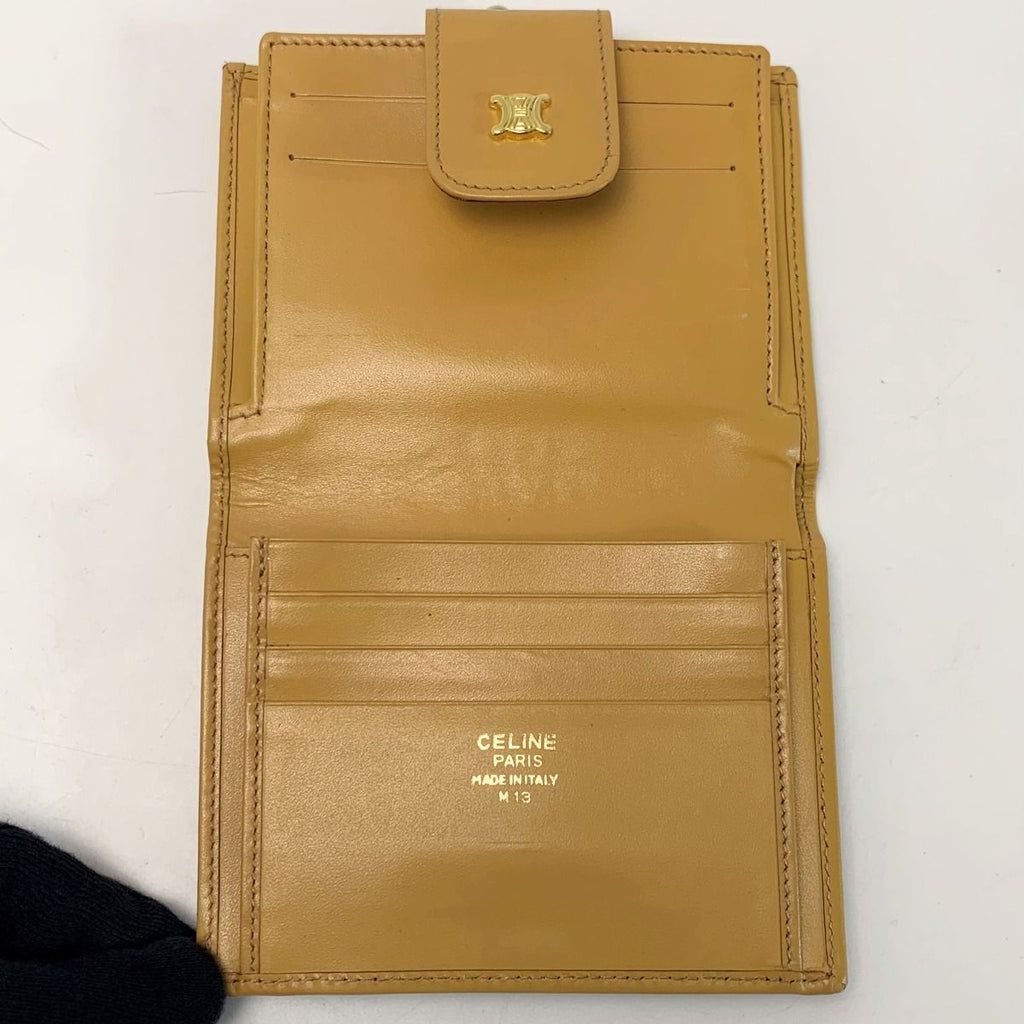 Celine Macadam Pattern Vintage M13 Brown Bifold Wallet — view 4