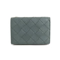 Bottega Veneta Trifold Wallet Intrecciato Gray Leather