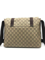 Gucci GG Supreme Web Canvas Sherry Messenger Bag Monogram Flap Tote
