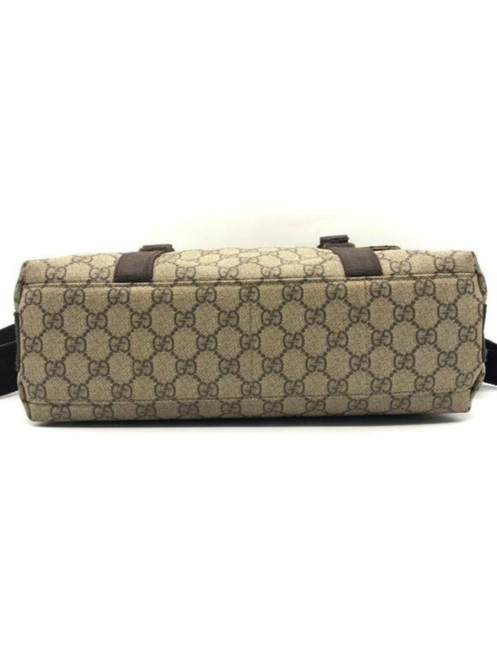 Gucci GG Supreme Web Canvas Sherry Messenger Bag Monogram Flap Tote