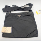 Prada Tessuto Nylon Shoulder Bag Crossbody Black Triangle Logo